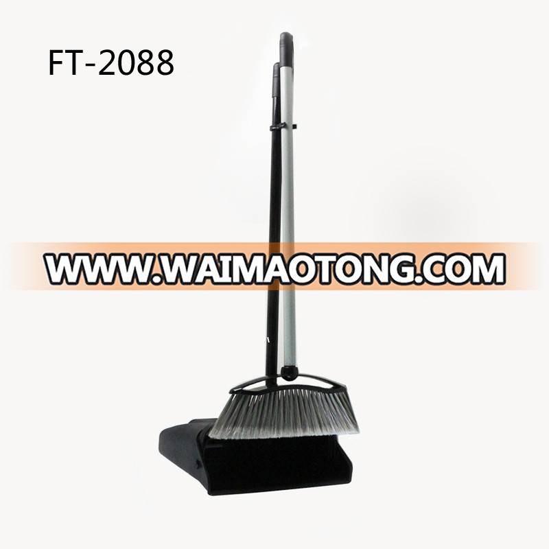 broom & dustpan Long handle lobby cleaning broom and dustpan sets