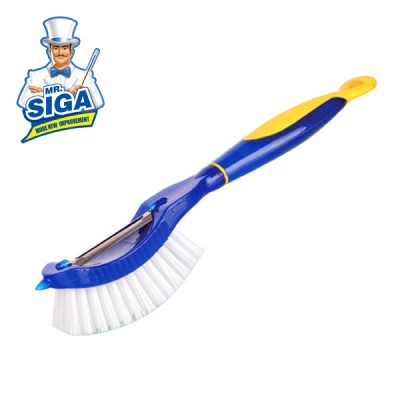 Mr.SIGA Vegetable And Fruit Peeling Dish Non-slip Handle Cleaning Brushes