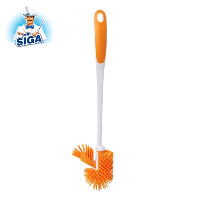 Hot Style rubber plastic grips Silicone Toilet cleaning wash Brush