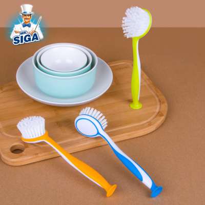 MR.SIGA new fashion plastic round kitchen dish cleaning brush