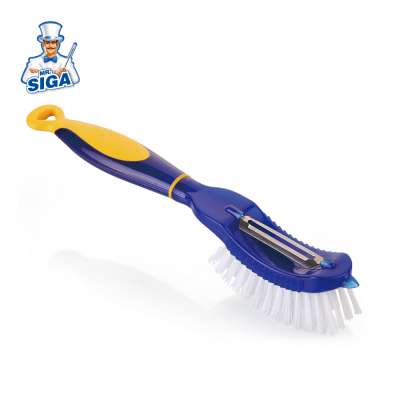 MR.SIGA multifunction plastic kitchen fruit peeling dish cleaning brush