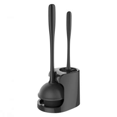 MR.SIGA Black Toilet Plunger and Bowl Brush Combo.Brush