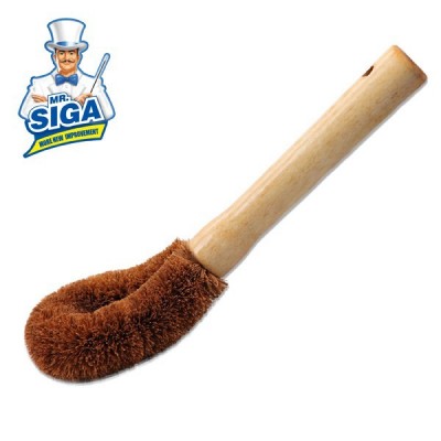 MR SIGA Kitchen Wooden Handle Nature Coconut Bristle Brush